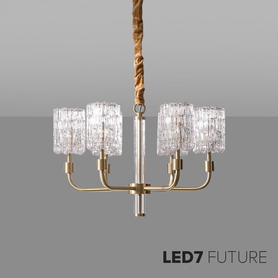 Loft Industry Modern - Glass Deco Chandelier